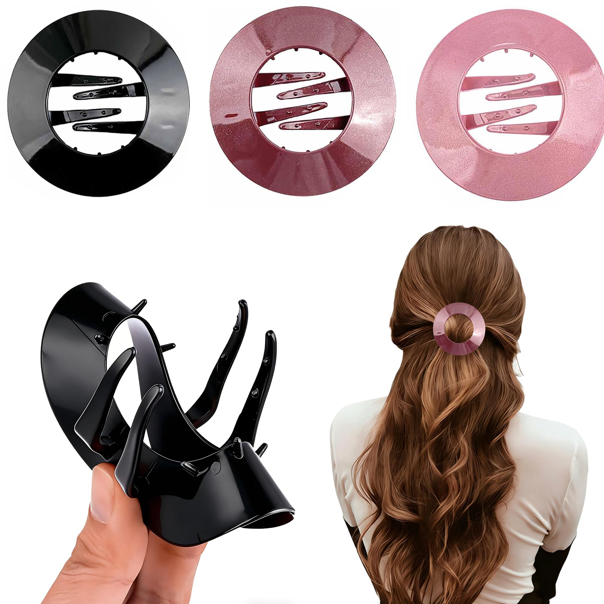 Twoheadpig flat clip front view showing sleek design and comfortable hold