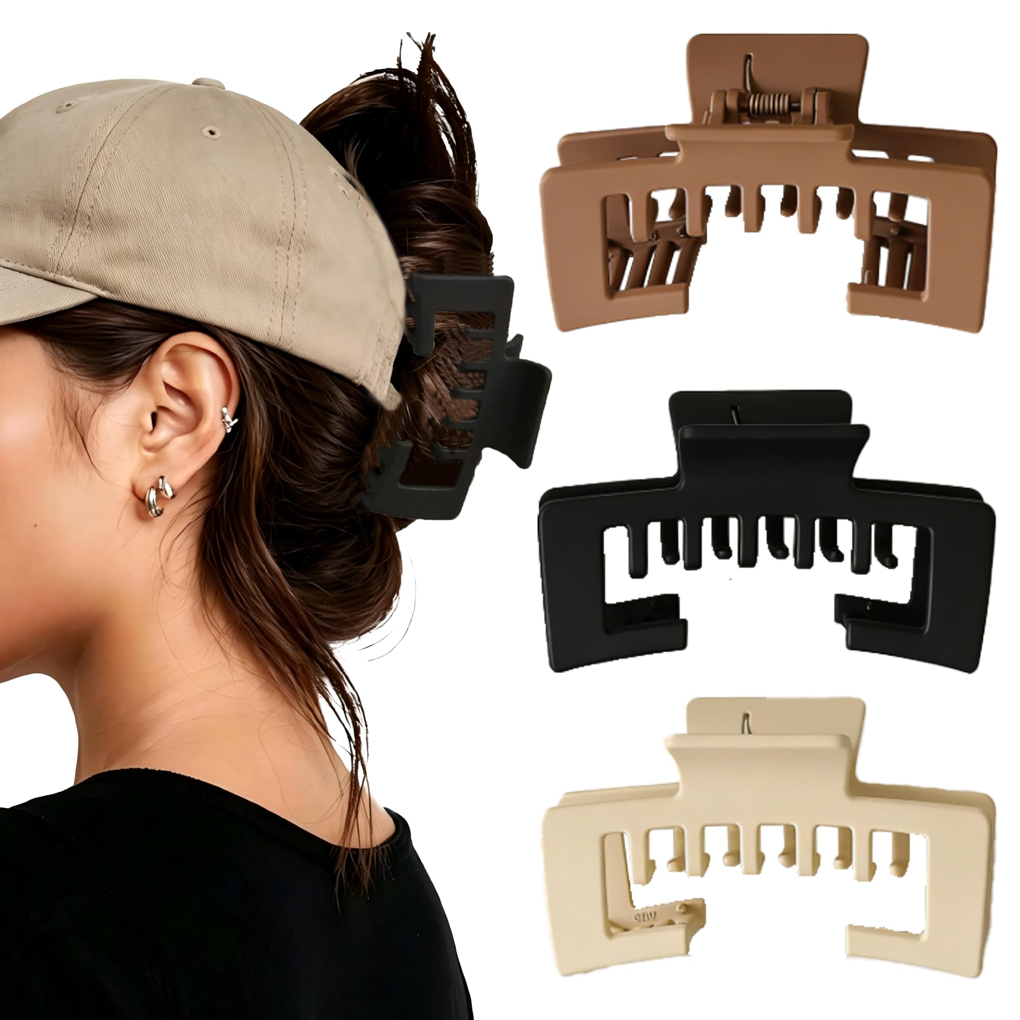 TwoHeadPig front packaging view showing three clips and convenient set