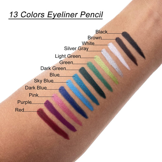 TWOMODE swatch strip of 13 colors for quick shade selection benefit