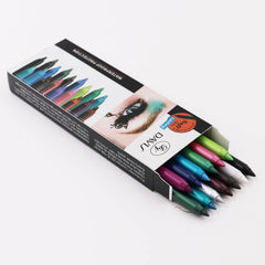 TWOMODE pencil in use on eye demonstrating precise liner and smudgeability