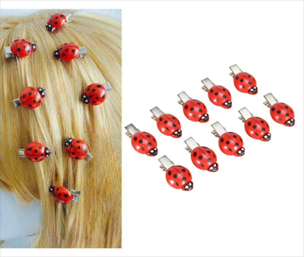TYATVS front packaging showing ten red ladybug clips and benefit of matching set