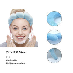 TYSSELY headband in use washing face keeping hair dry and protected