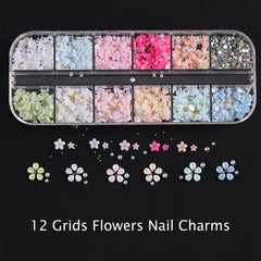 Tyuimhx summer manicure lifestyle shot with floral charms enhancing seasonal outfit