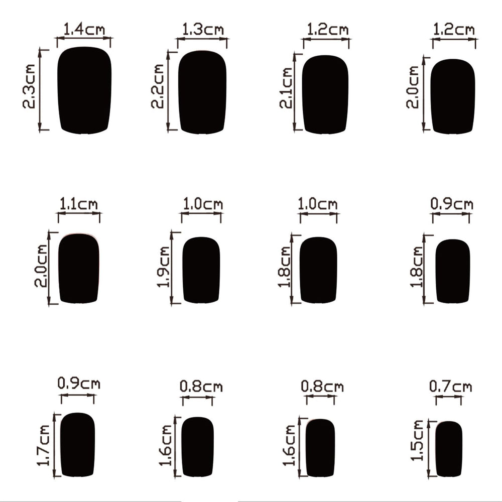 tyuimhx laid-out 24pcs display showing size variety for precise fit
