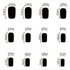 tyuimhx laid-out 24pcs display showing size variety for precise fit