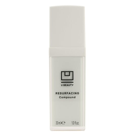 U Beauty bottle front view showing sleek packaging and brand benefit