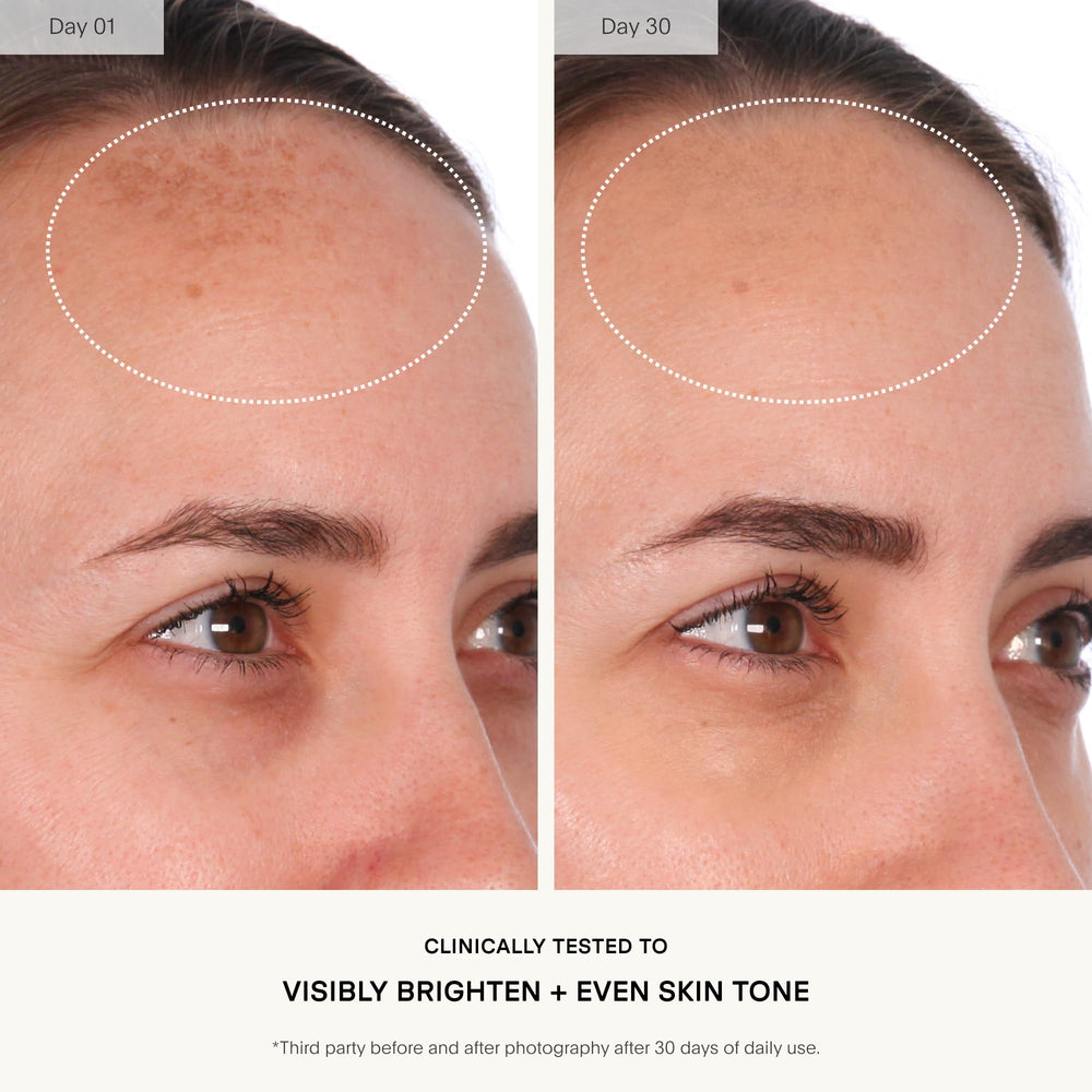 U Beauty ingredient label close-up showing key actives for targeted delivery