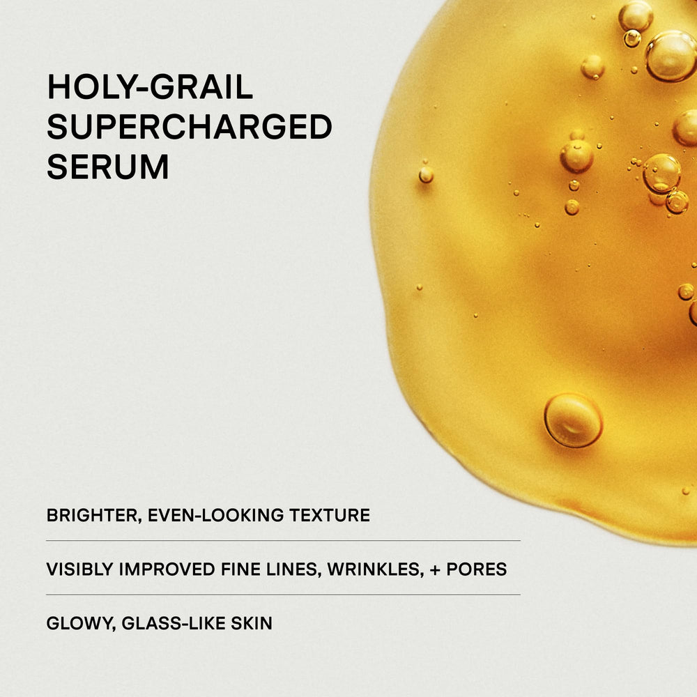 U Beauty serum texture close-up displaying lightweight, hydrating finish