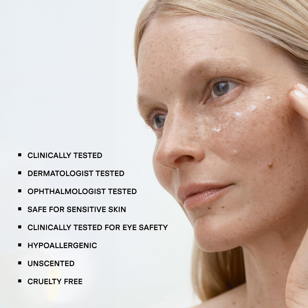 U Beauty before and after under-eye comparison showing visible improvement