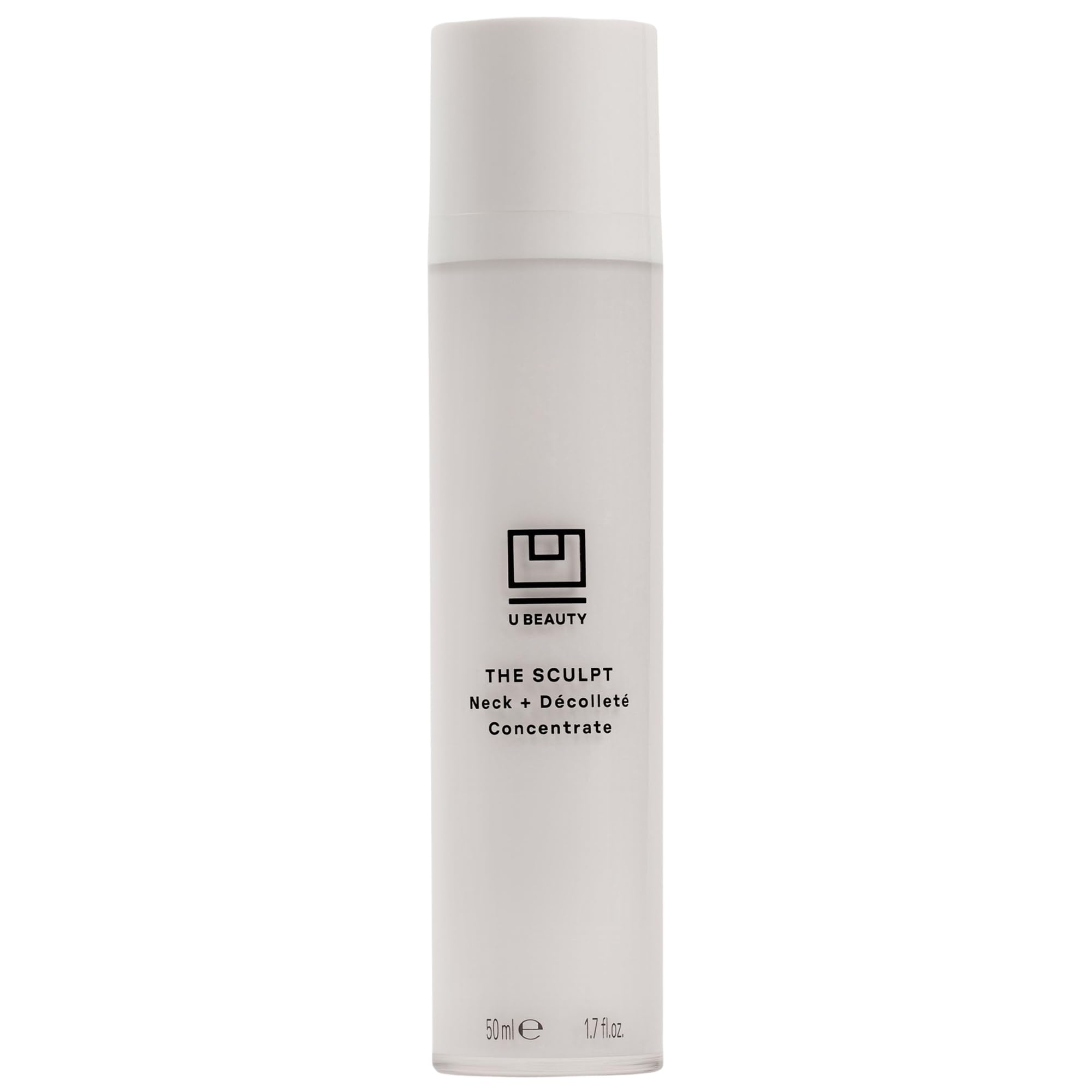 U Beauty product front packaging showing elegant bottle and label, conveys luxury