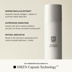 U Beauty being smoothed along neck illustrating targeted firming and improved skin tone benefit