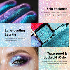 U-Shinein application with finger demonstrating creamy coverage and quick blending