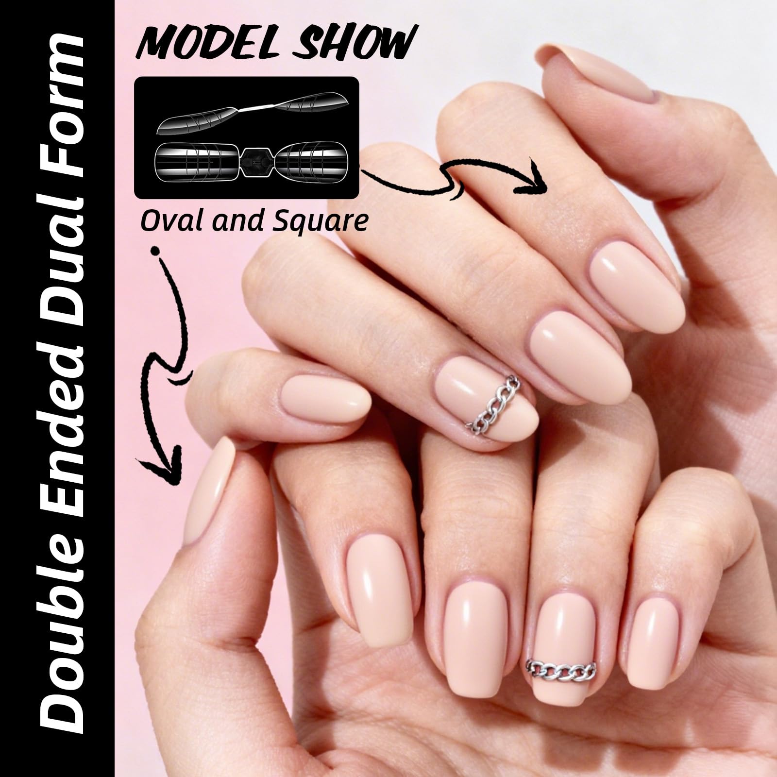 U-Shinein clear form close-up highlighting glossy acrylic texture and precise shaping benefit