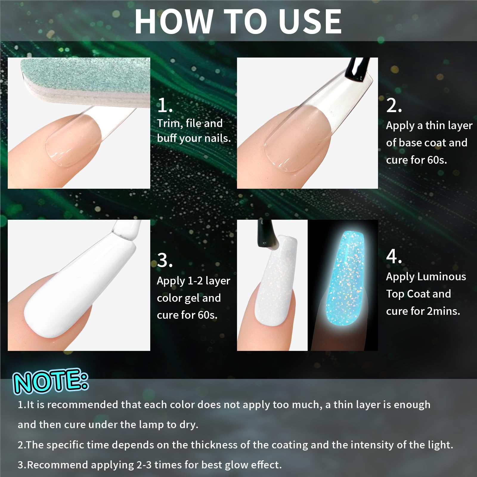 U-Shinein label and ingredient panel close-up highlighting HEMA TPO free benefit