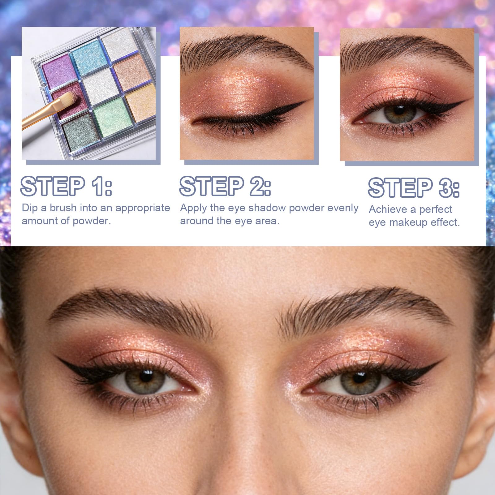 U-Shinein label detail and shade names highlighting specifications and shade choices