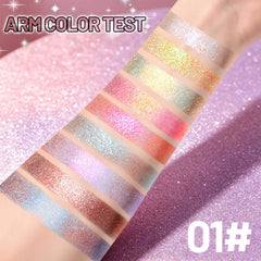 U-Shinein single pan close-up revealing multichrome texture and easy blendability