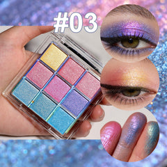 U-Shinein model wearing bold stage makeup demonstrating long-wear, sweatproof benefit