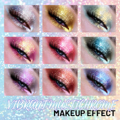 U-Shinein swatch on arm showing color shift and wearable shimmer payoff