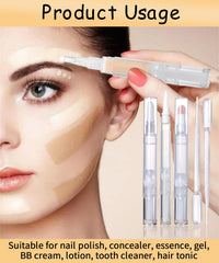uadbau close-up of soft brush tip for precise application, smooth even coverage