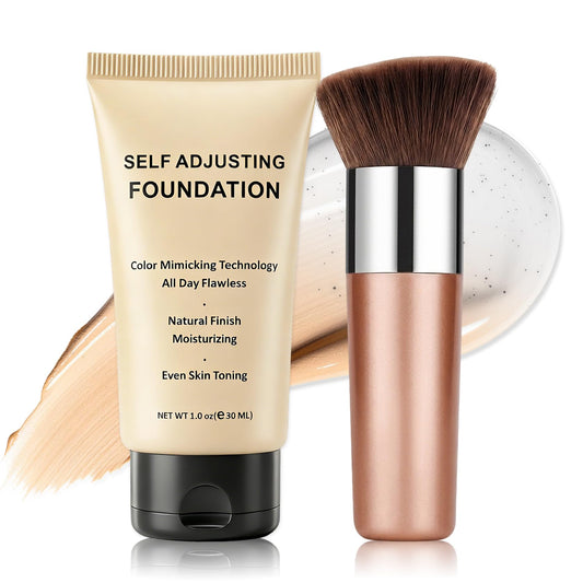 UAOE front bottle view showing compact foundation packaging and portability