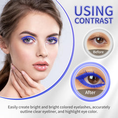 UAOE mascara brush coating lashes to add volume and visible length