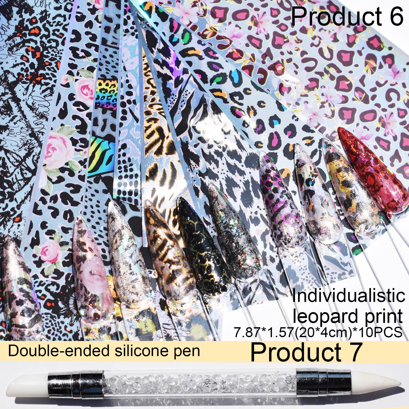 UARUOGP finished manicure lifestyle shot showing mixed designs and salon-quality finish