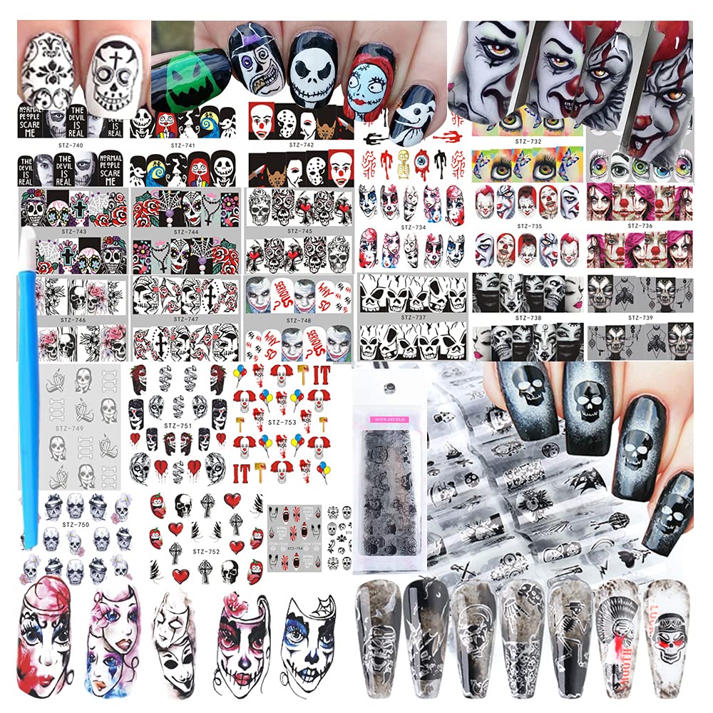 UARUOGP front packaging showing full 35-sheet Halloween set and benefits