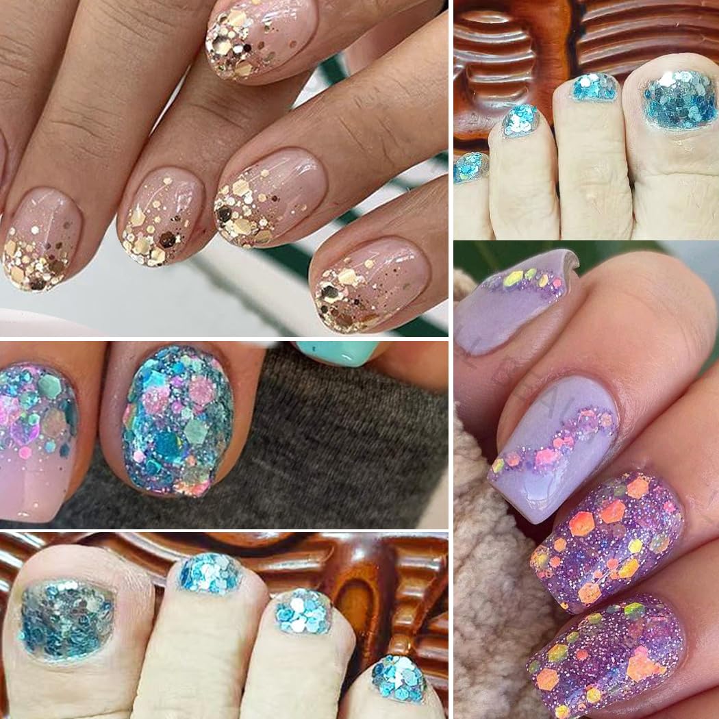 UARUOGP lifestyle salon manicure shot showcasing professional mermaid gradient finish