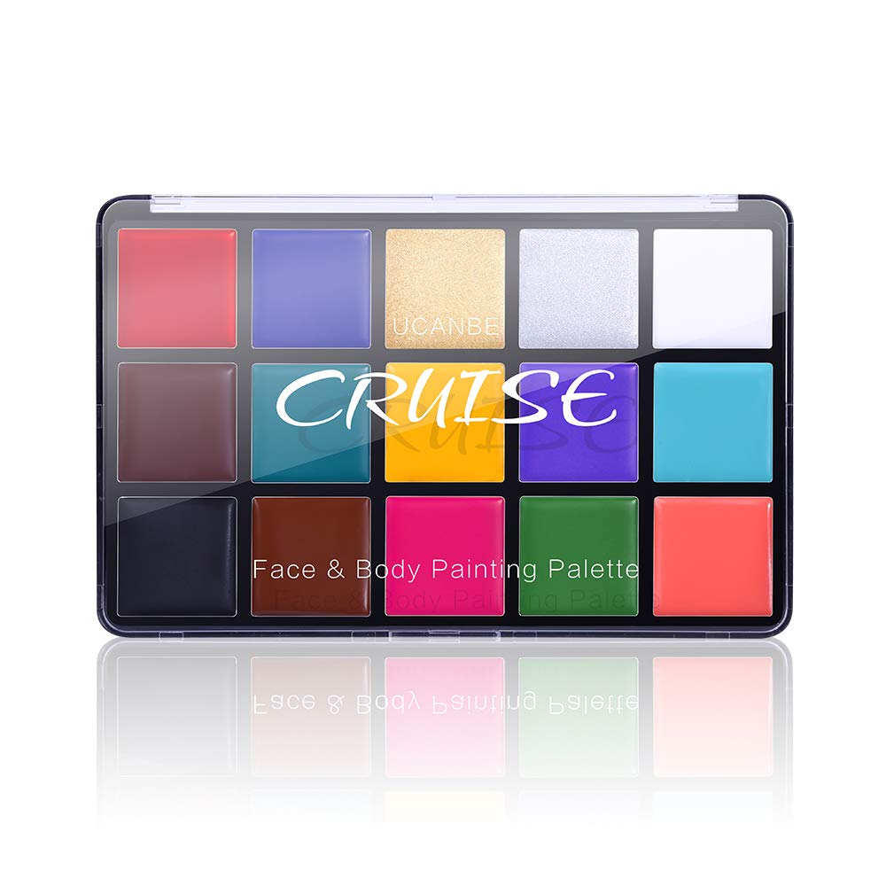 UCANBE palette top view showing all 15 colors and organized layout for quick selection
