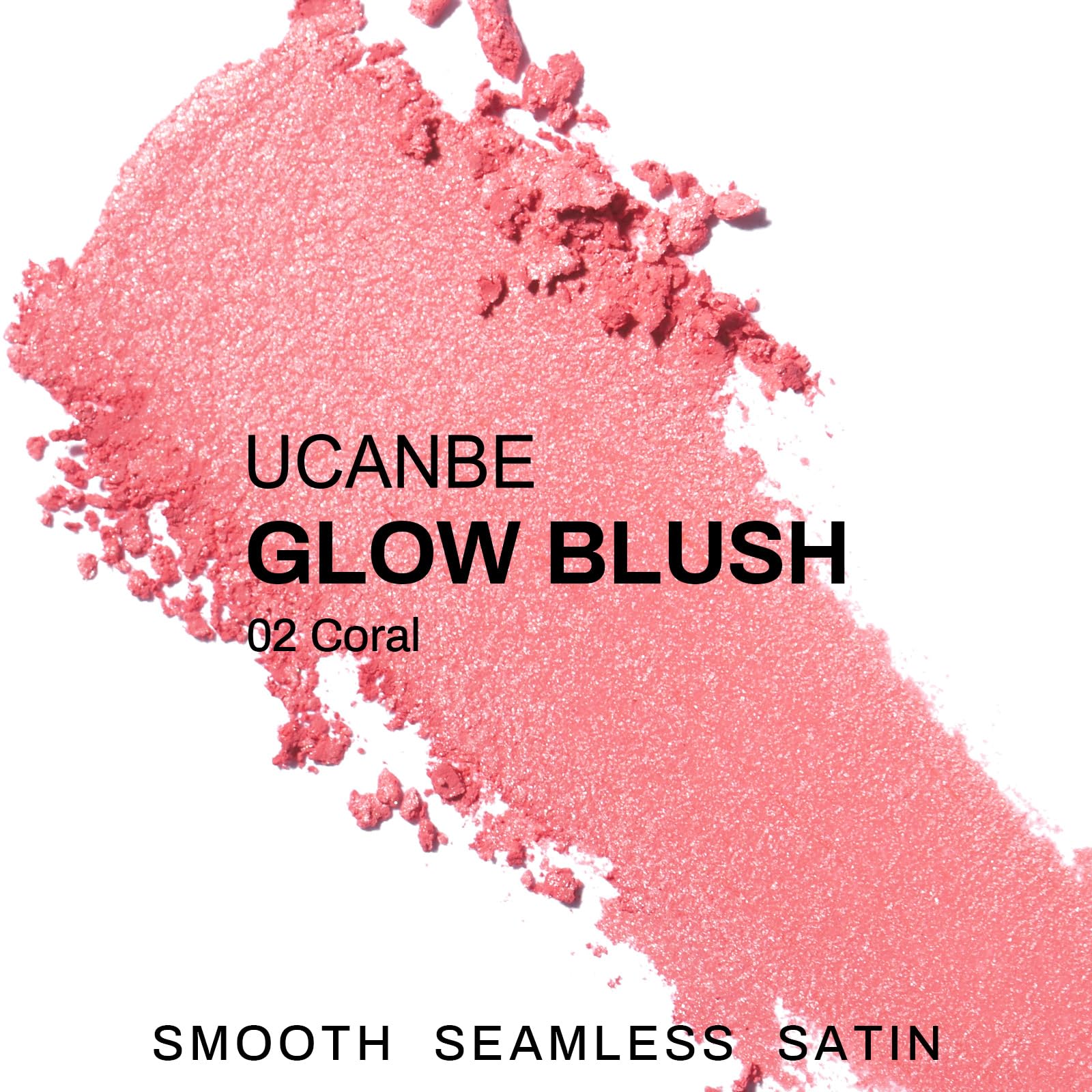 UCANBE swatch of 02 Coral on arm demonstrating true pigmented payoff