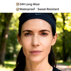 UCANBE before-and-after half-face application highlighting coverage improvement and natural look