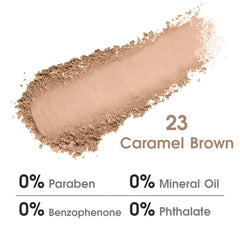 UCANBE close-up of powder texture highlighting smooth, blendable finish
