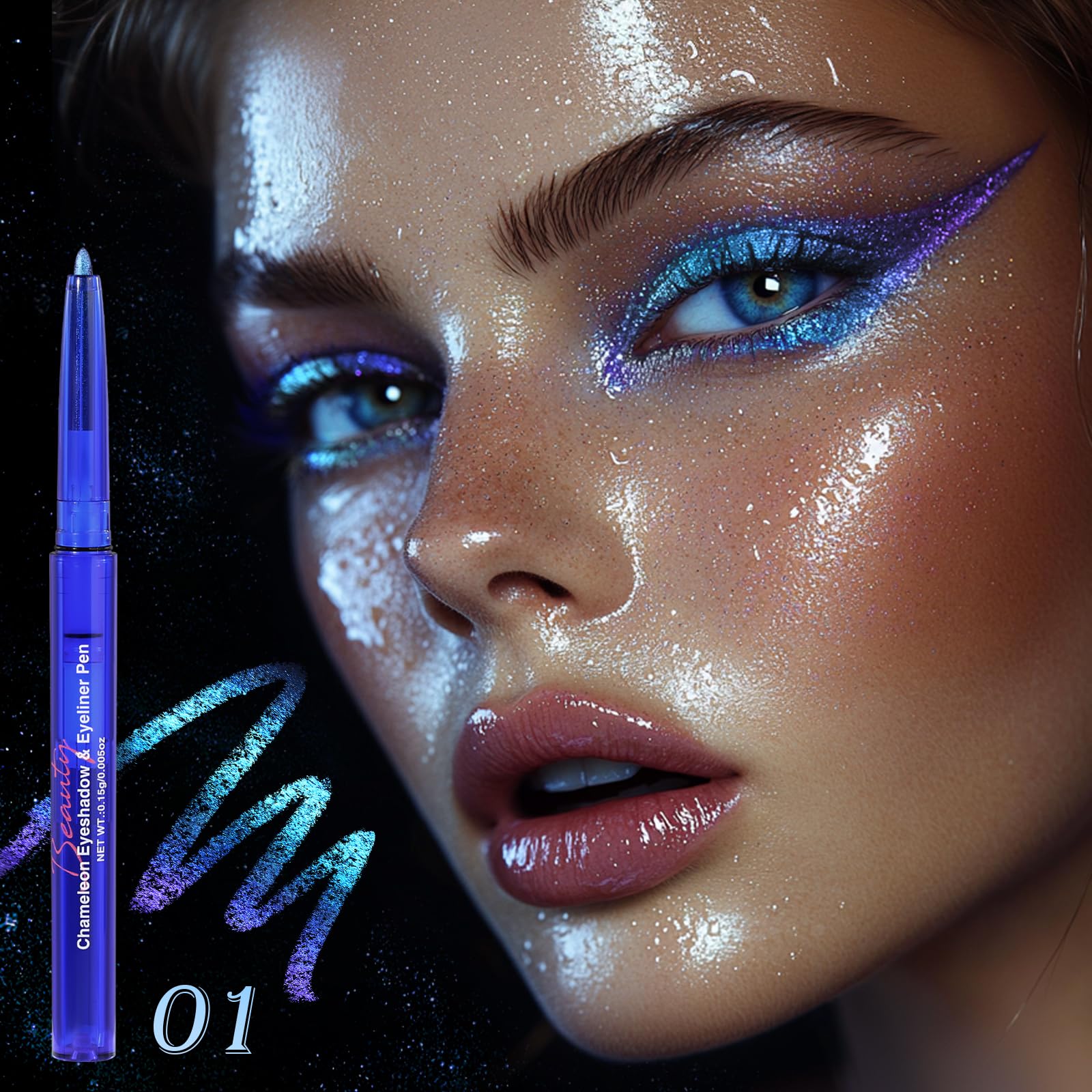 UCANBE blended smoky eye illustrating blendable multichrome finish
