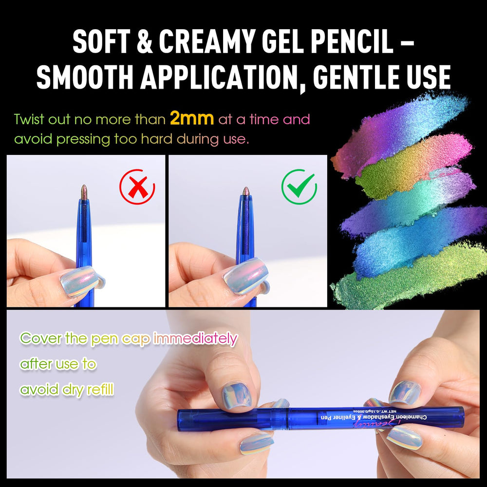 UCANBE pencil next to ruler showing compact travel-friendly size