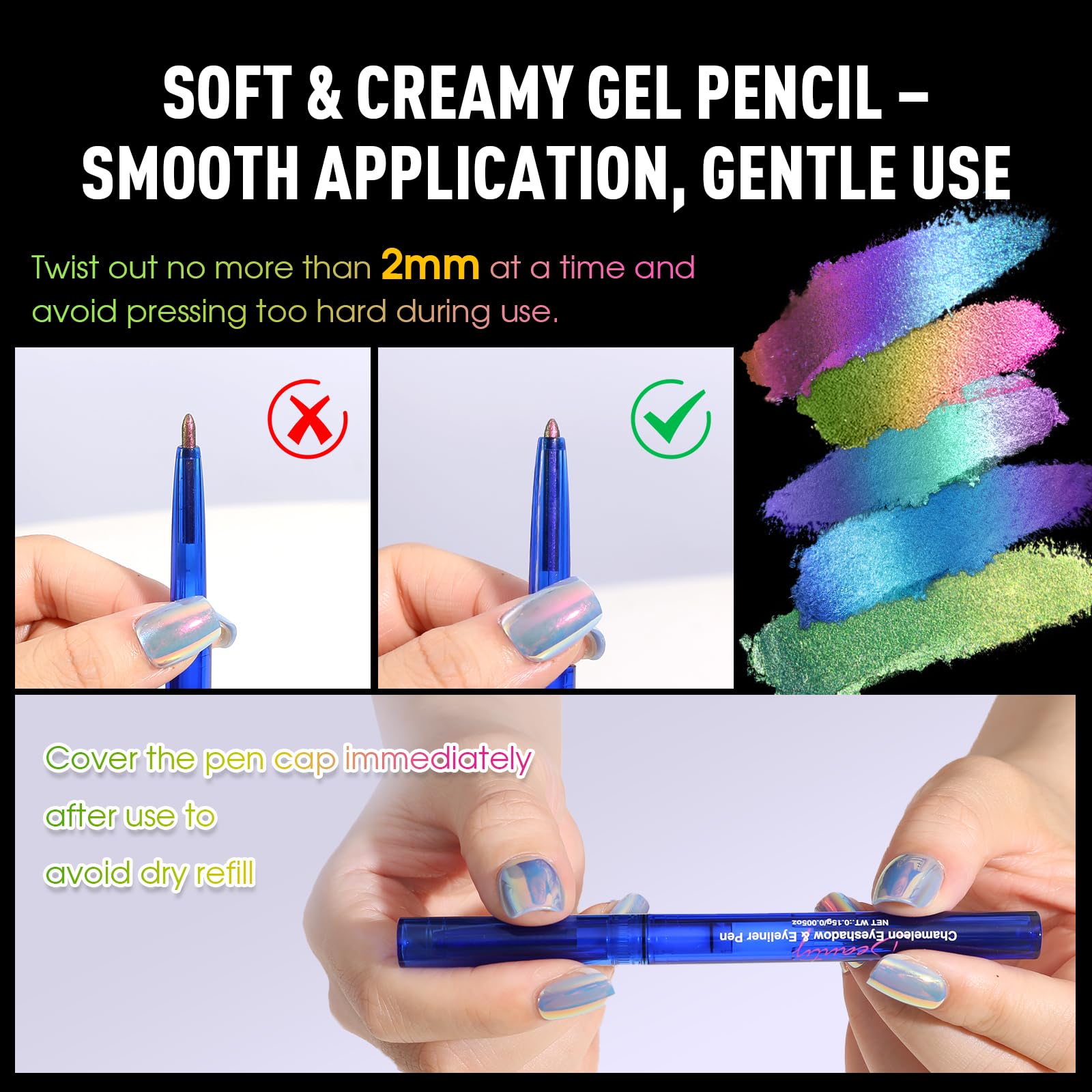 UCANBE pencil beside coin for size and travel-friendly scale