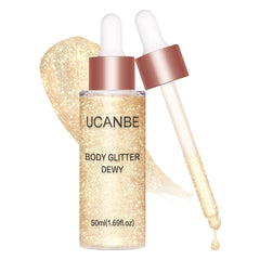 UCANBE front packaging showing champagne gold shade and glow benefit