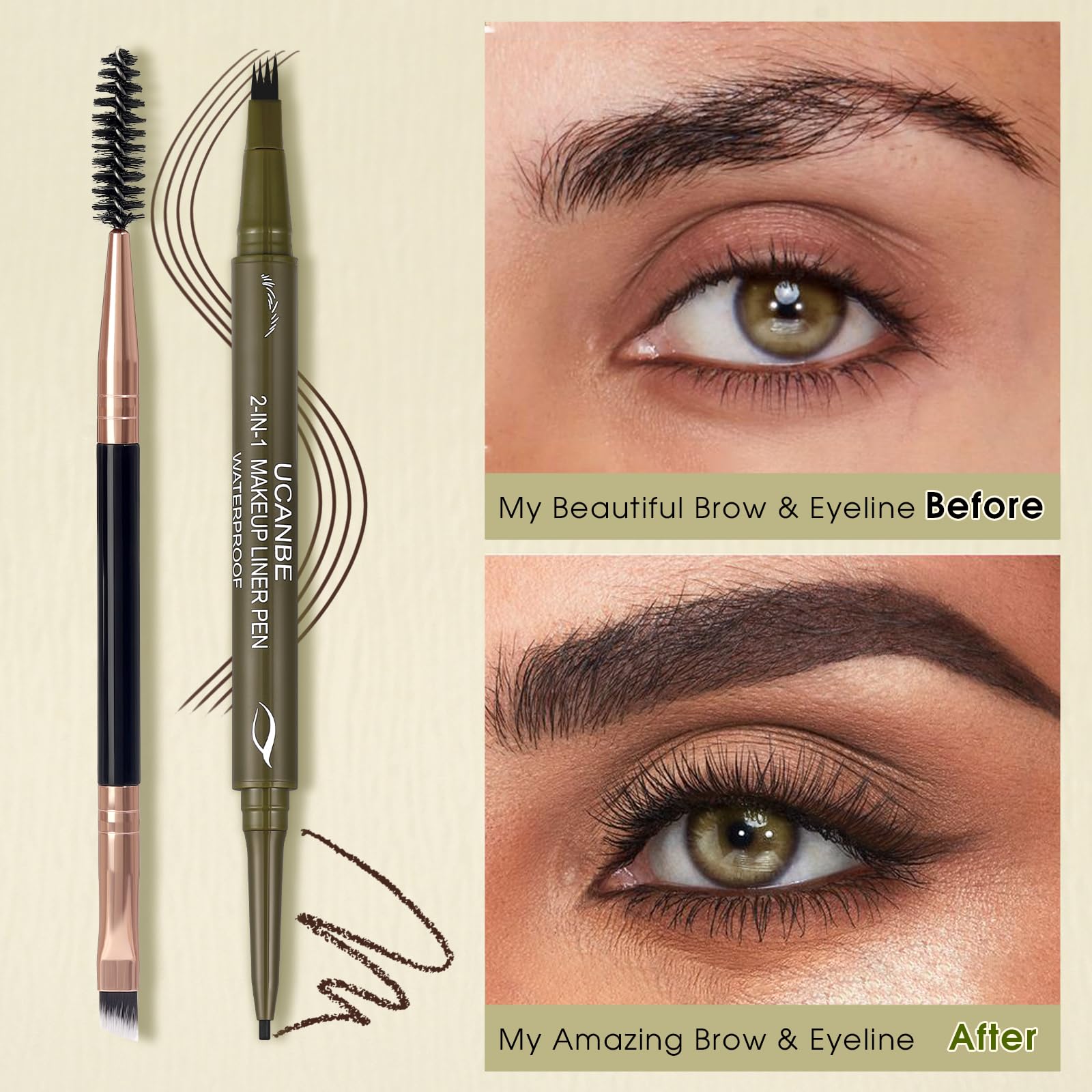 UCANBE dual-ended pencil closeup showing convenience and precision