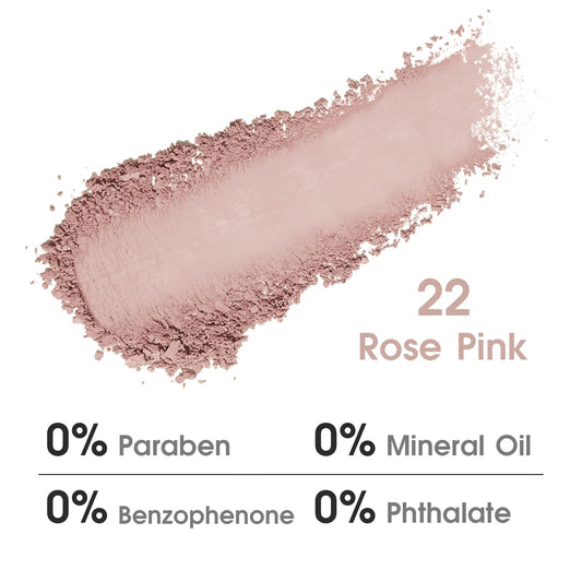 UCANBE dusty rose close-up texture highlighting silky smooth finish and easy blending benefit