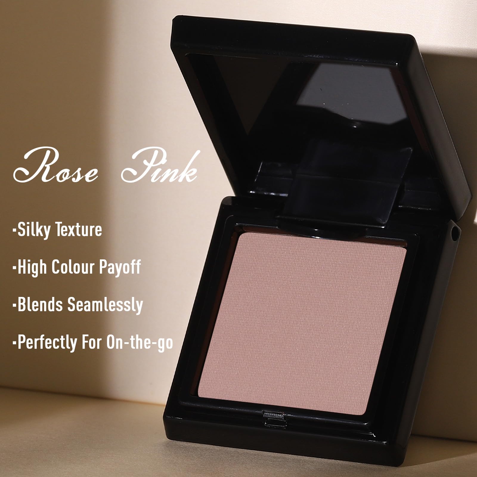 UCANBE dusty rose label and ingredients view showing clean formula and skin-friendly benefit