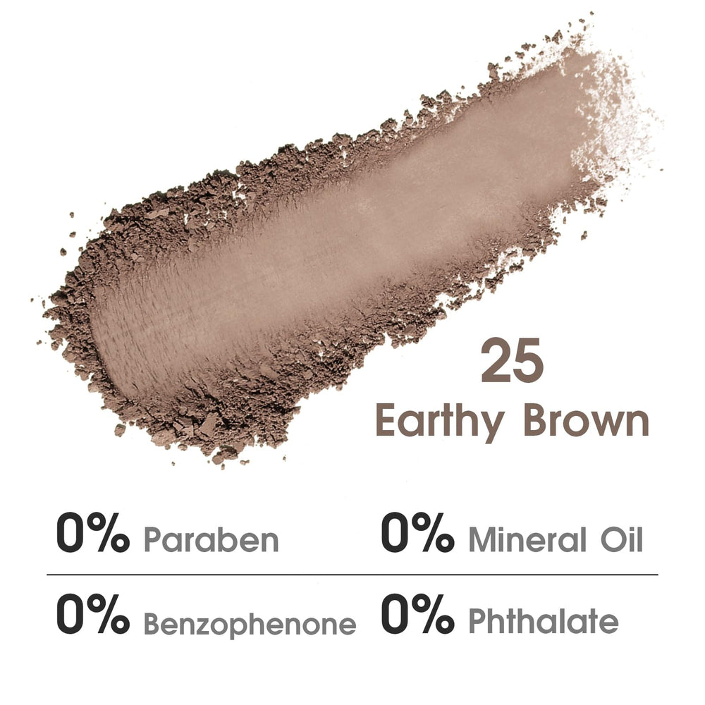 UCANBE close-up texture reveal of matte Earthy Brown offering smooth blendability