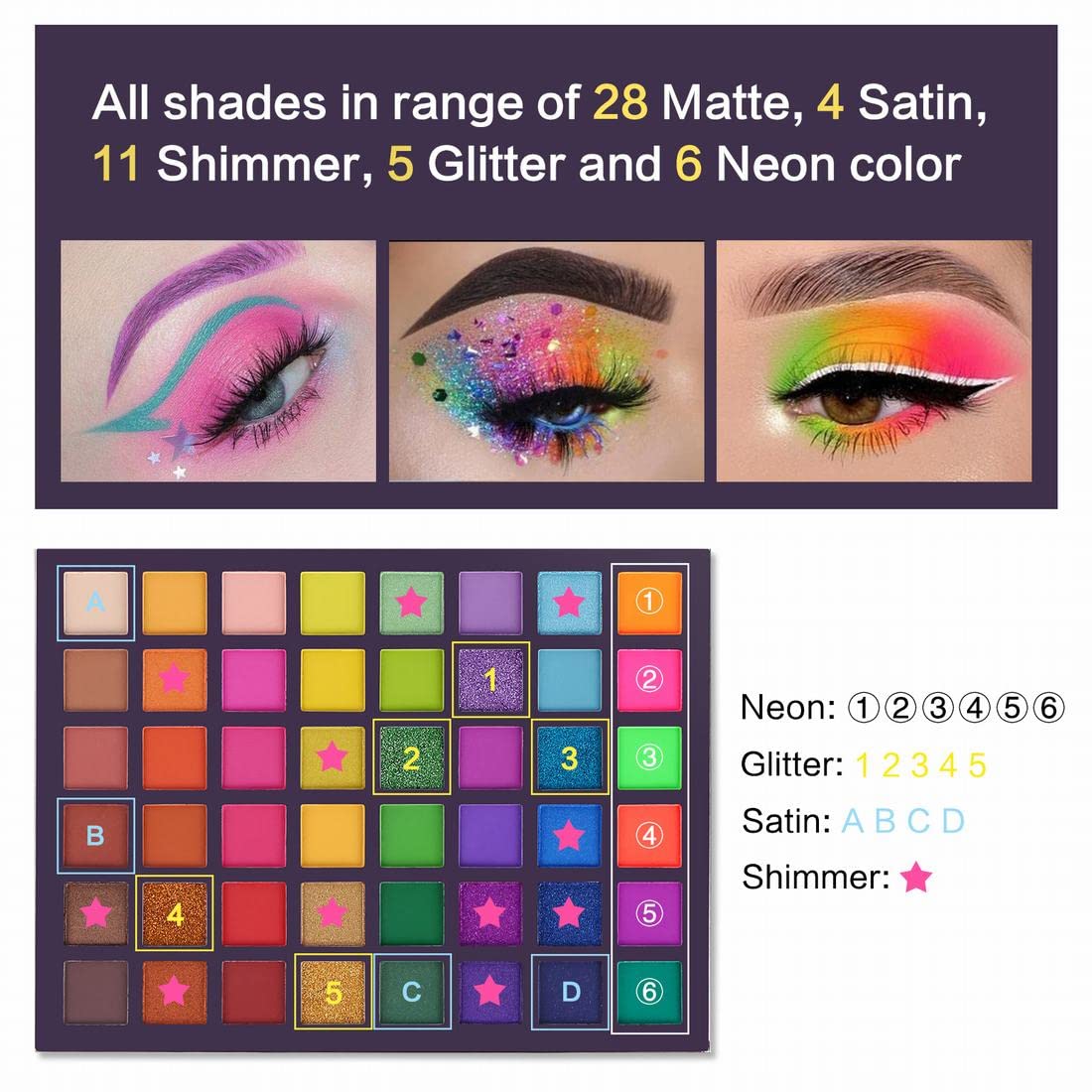 UCANBE shimmer and satin pans detail showing luminous reflection and silky finish