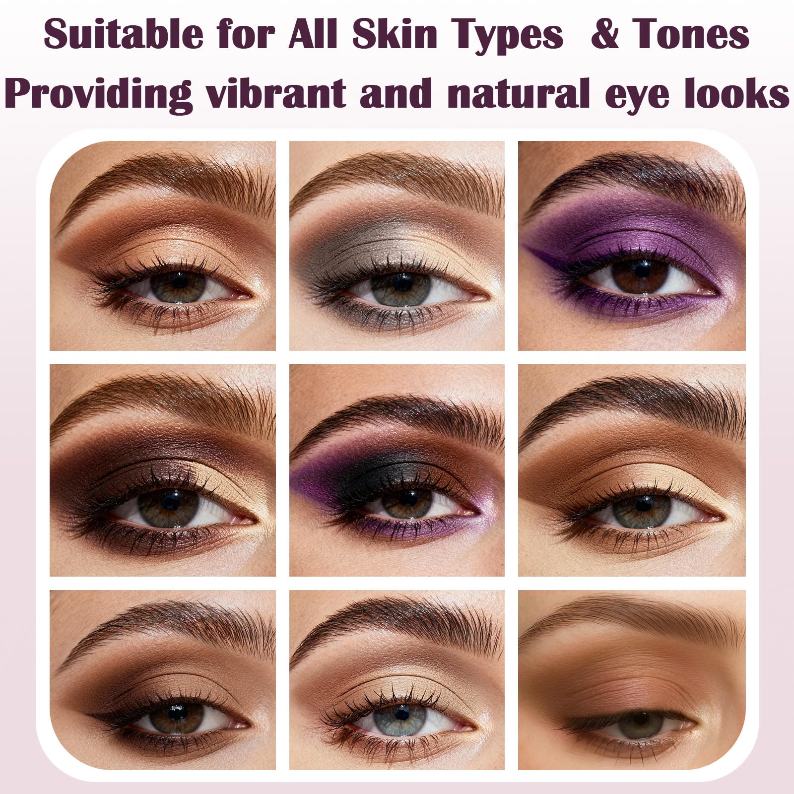 UCANBE eyeshadow application demonstrating crease and outer-corner definition