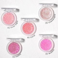UCANBE brush applying blush showing effortless buildable color payoff