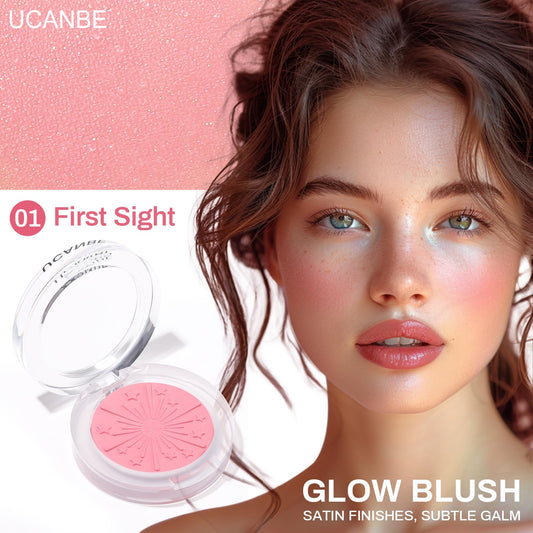 UCANBE pan close-up revealing baked powder texture for smooth blending