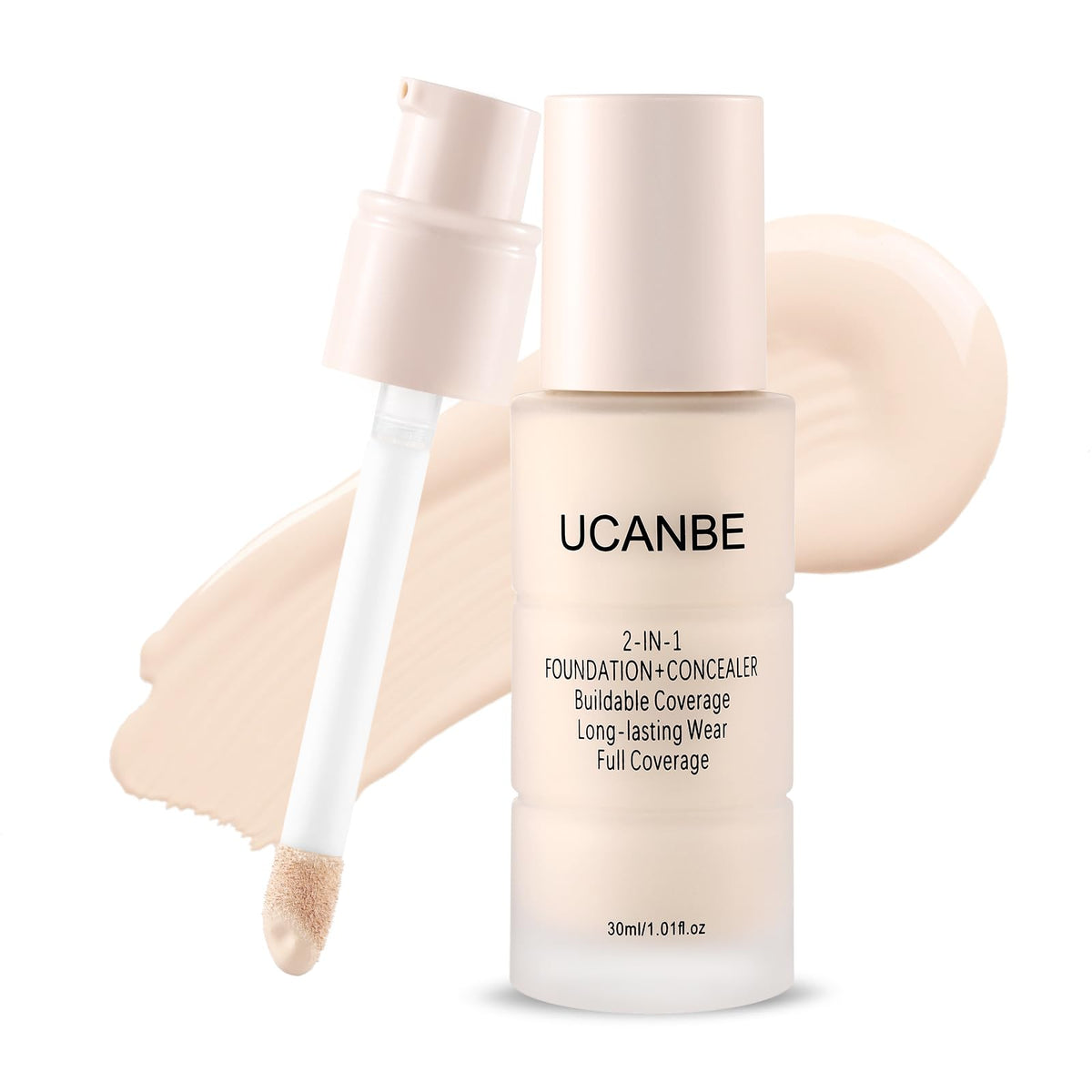 UCANBE front packaging in Fair Ivory showing product benefits and shade