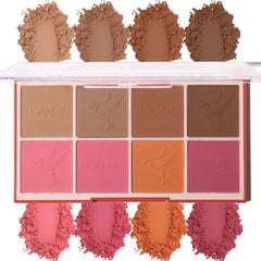 UCANBE front packaging palette showing eight matte pans and compact case for travel