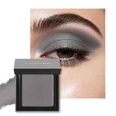 UCANBE front pan open gray single eyeshadow showing compact design and portability benefit