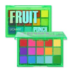 UCANBE front compact showing colorful fruit punch palette benefits portability
