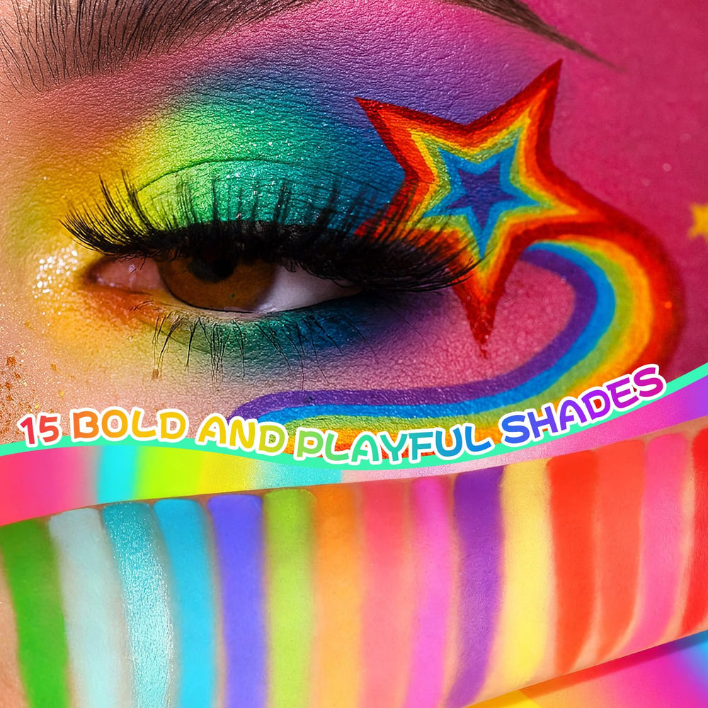 UCANBE palette in hand illustrating compact travel-friendly size