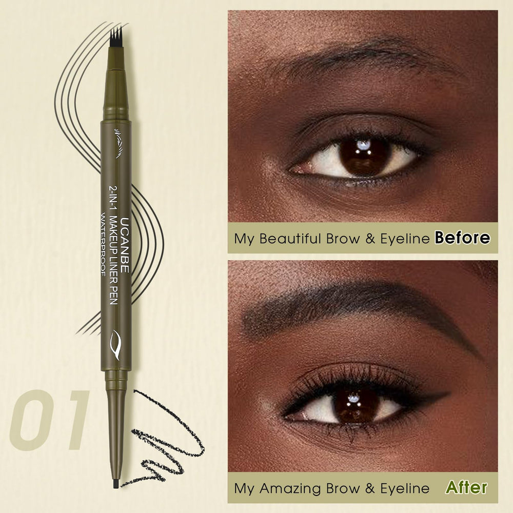 UCANBE gel eyeliner tip detail gliding smoothly for precise, long-lasting lines